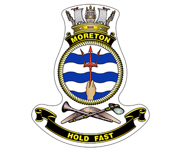 HMAS Moreton crest