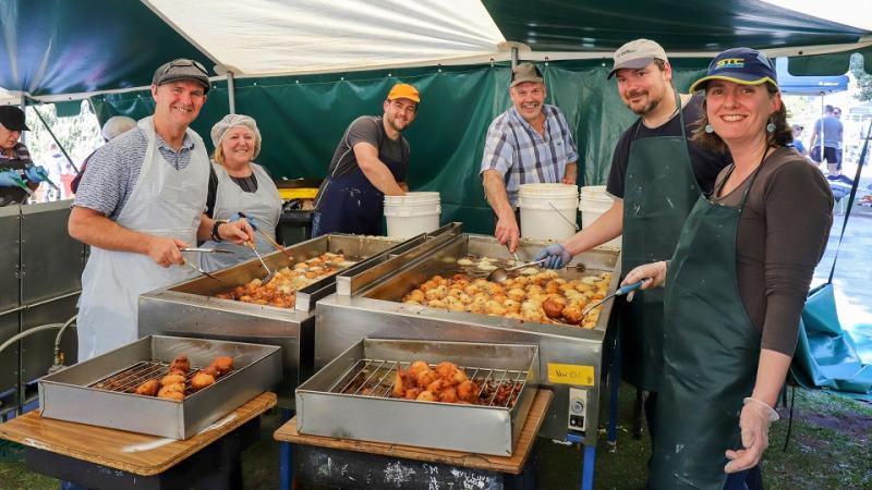 Volunteers at the Oliebollen festival