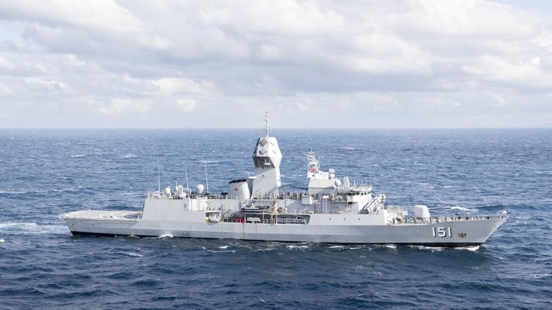 Royal Australian Navy frigate HMAS Arunta during a Regional Presence Deployment.