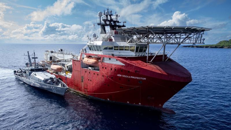 Australian Defence Vessel (ADV) Ocean Protector.