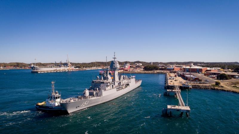 HMAS Arunta, helicopter frigate (FFH).