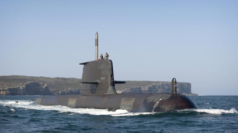 HMAS Collins, diesel-electric guided missile submarine.