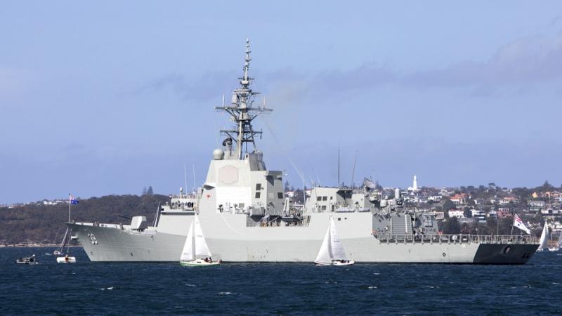 HMAS Hobart (III), guided missile destroyer.