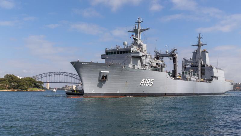 HMAS Supply (II), auxiliary oiler replenishment (AOR) ship.