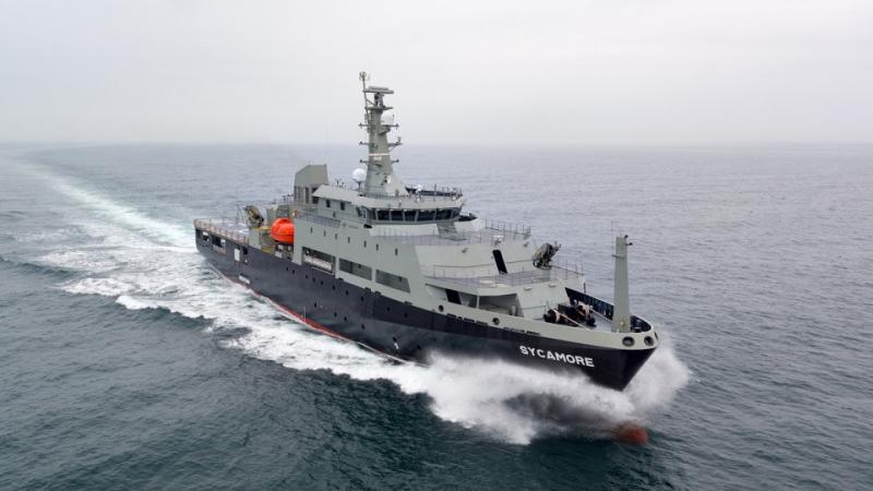 MV Sycamore, multi-role aviation training vessel (MATV).