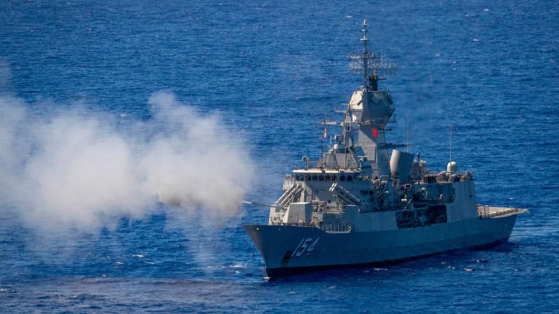 HMAS Parramatta (IV), helicopter frigate.